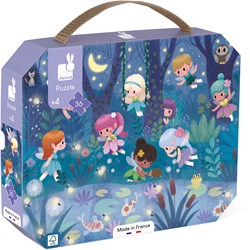 Janod puzzle - Fées et Nénuphars - puzzle enfant en valisette - 36 pièces
