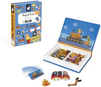 Janod Magnetibook - Bolides Livre Magnétique Véhicules 50 Aimants-2