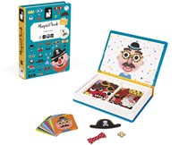 Janod Magnetibook - Jeu Magnétique Visages Fous Garçons - Jouet Créatif-2