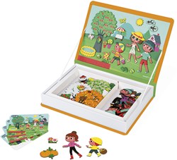 Janod livre magnétique jouet 4 saisons - jeu éducatif magnétique