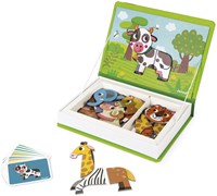Janod Magnetibook - Livre Magnétique Éducatif Animaux avec 30 Aimants