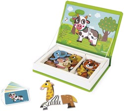 Janod Magnetibook - Livre Magnétique Éducatif Animaux avec 30 Aimants