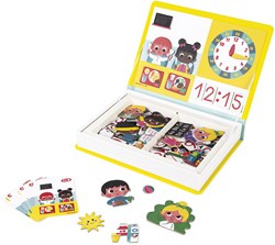 Janod Magnetibook - Apprendre l'heure - Jeu éducatif magnétique pour enfants