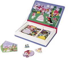 Janod Magnetibook - Livre Magnétique Princesses avec 55 Aimants