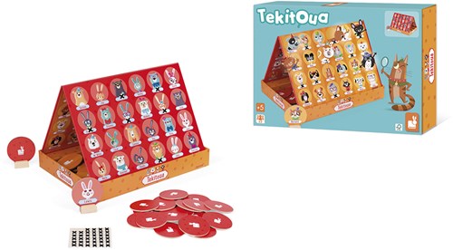 Janod Jeu de stratégie Tekitoua - Qui est-ce ? - Jeu en carton FSC pour enfants-2