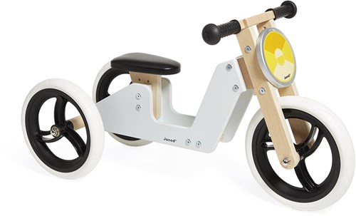 Janod Bikloon tricycle - draisienne 2-en-1 jouet en bois rétro