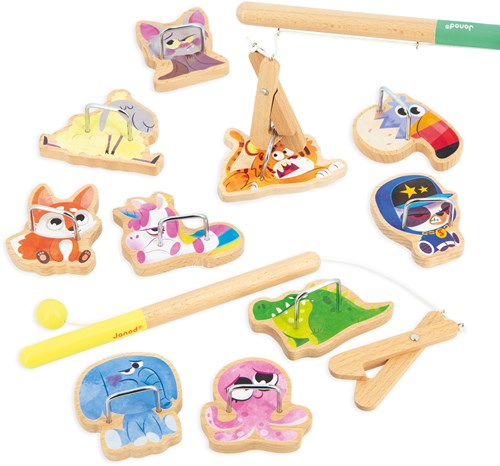 Janod Applepop - Jeu de pêche en bois pour enfants dès 3 ans-3