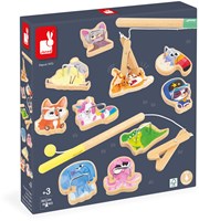 Janod Applepop - Jeu de pêche en bois pour enfants dès 3 ans