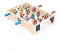 Janod mini baby-foot - babyfoot en bois pour enfants - thème hockey