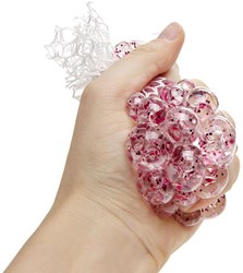 Balle Squishy Mesh Glitter anti-stress jouet 6,5cm effet pailleté