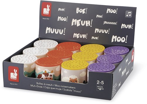 Janod jouets - Boîte à sons Pocket Moo & Baa pour enfants-3