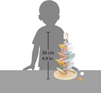 Janod circuit à billes en bois Sweet Cocoon - jouet éducatif pour enfants-2