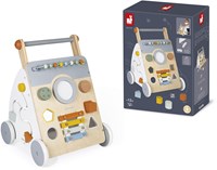 Janod chariot de marche en bois Sweet Cocoon - pousseur bébé avec activités-2