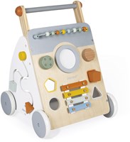 Janod chariot de marche en bois Sweet Cocoon - pousseur bébé avec activités