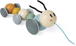 Janod chenille à tirer en bois Sweet Cocoon - jouet éducatif