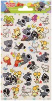 Totum planche de stickers Woezel & Pip - autocollants enfants - multicolore