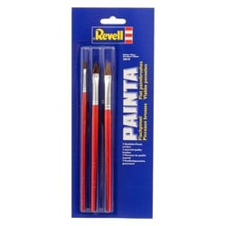 Revell set de pinceaux plats pour modélisme et dry brushing