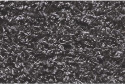 HQ paillasson anthracite 50x80cm - tapis d'entrée lavable coton polyester