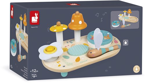 Janod Pure - Table de jeu musicale en bois pour enfants et tout-petits-2