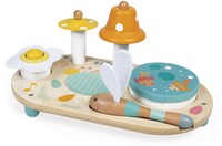 Janod Pure - Table de jeu musicale en bois pour enfants et tout-petits