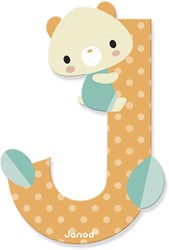 Janod jouet en bois - Lettre alphabet Pure J pour enfants