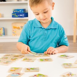 Beleduc puzzle Cognito - jouet éducatif pour la pensée logique et les contraires