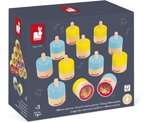 Janod jeu de mémoire sensoriel - jeu sonore pour la mémoire auditive