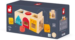 Janod boîte à formes en bois - jouet éducatif pour tout-petits et enfants d'âge préscolaire