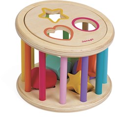 Janod boîte à formes en bois - jouet éducatif formes et couleurs
