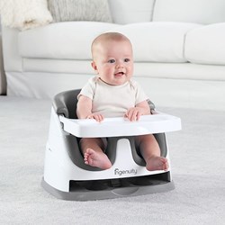Ingenuity rehausseur bébé 2-en-1 gris blanc - siège bébé
