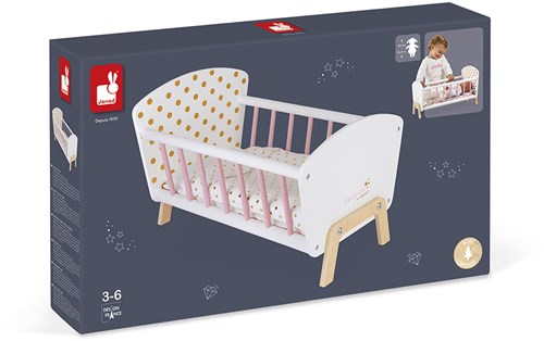 Janod Lit de poupée en bois Candy Chic-2