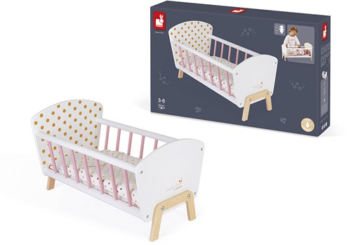 Janod Lit de poupée en bois Candy Chic-3