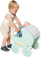 Janod Zen - Landau en bois pour poupées jusqu'à 42 cm, dès 18 mois-3