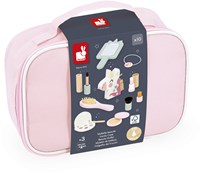Janod Unicorn - Malette beauté avec accessoires maquillage en bois pour enfants