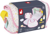 Janod - Sac à langer pour poupée - Set de jeu pour poupon - Avec accessoires-2