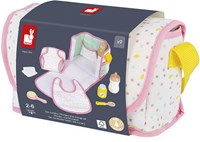 Janod - Sac à langer pour poupée - Set de jeu pour poupon - Avec accessoires-3
