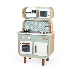 Janod cuisine jouet - Reverso cuisine en bois pour enfants avec lumière et son