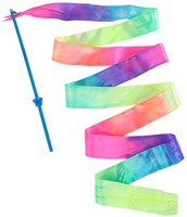 Ruban de danse arc-en-ciel jouet 2 mètres coloré pour enfants et adultes
