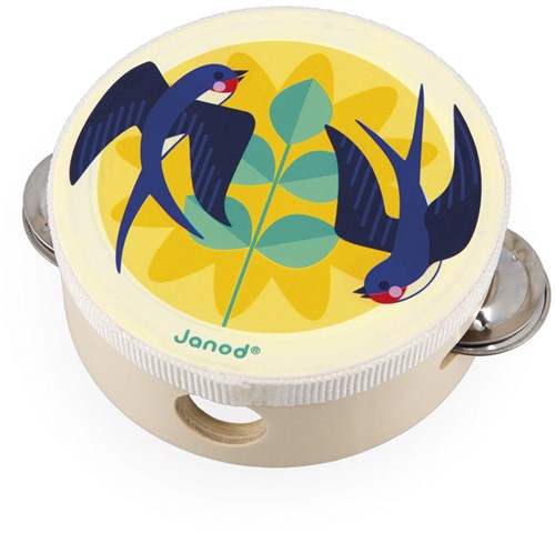 Janod tambourin instrument de musique pour enfants - jouet joyeux