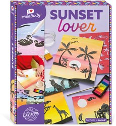 Janod coffret créatif peinture - Sunset Lover kit aquarelle enfants