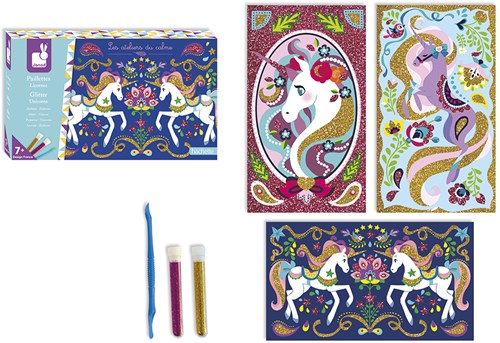 Janod kit créatif licornes à paillettes jouet créatif-2