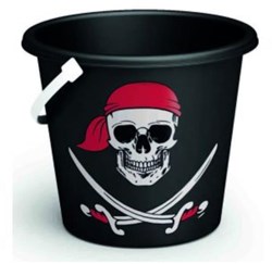Adriatic seau jouet de plage pirate Ø18cm sable