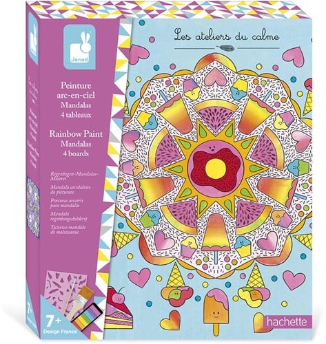 Janod Atelier peinture arc-en-ciel Mandalas