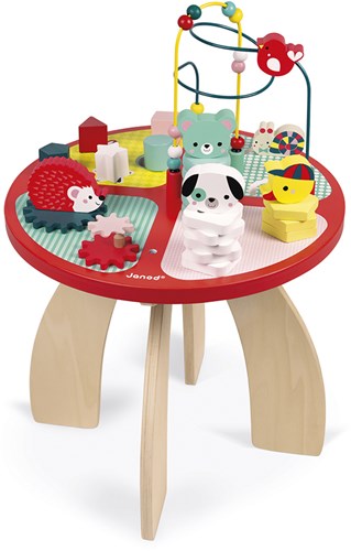 Janod table d'activités en bois - Baby Forest - jouet interactif