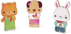 Janod magnets - jouet animaux en bois - éducatif et créatif