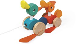 Janod jouet à tirer en bois - Famille de canards - motricité bébé