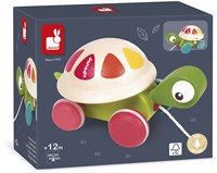 Janod jouet à tirer tortue en bois - Zigolos - jouet de motricité-2