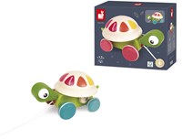 Janod jouet à tirer tortue en bois - Zigolos - jouet de motricité-3
