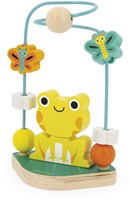 Janod Tropik - Jouet d'Activité Grenouille en Bois à Structure Perlée-2