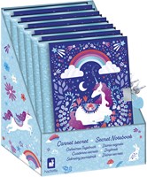 Janod carnet secret licorne - journal intime avec cadenas et clés-2